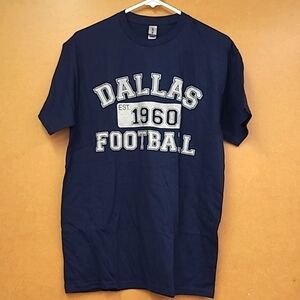 Gildan Size M Navy Blue Dallas Football T-Shirt